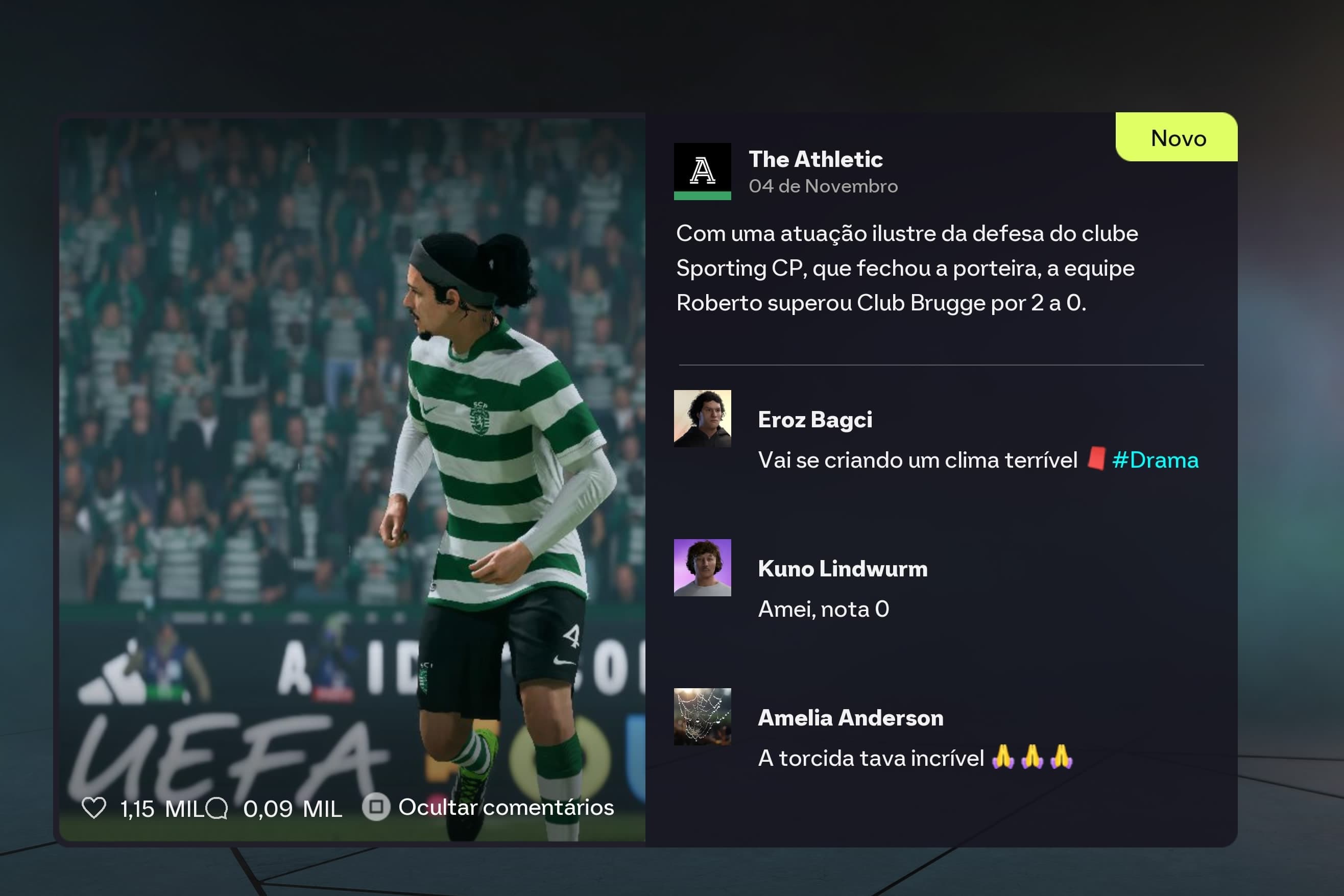 Nossa defesa foi incrível!