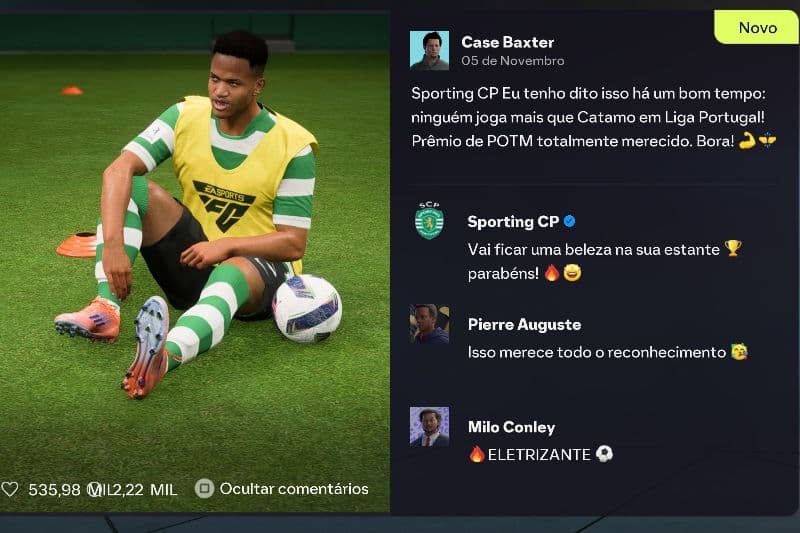 Catamo recebeu o prêmio de POTM, meus parabéns e você merece!