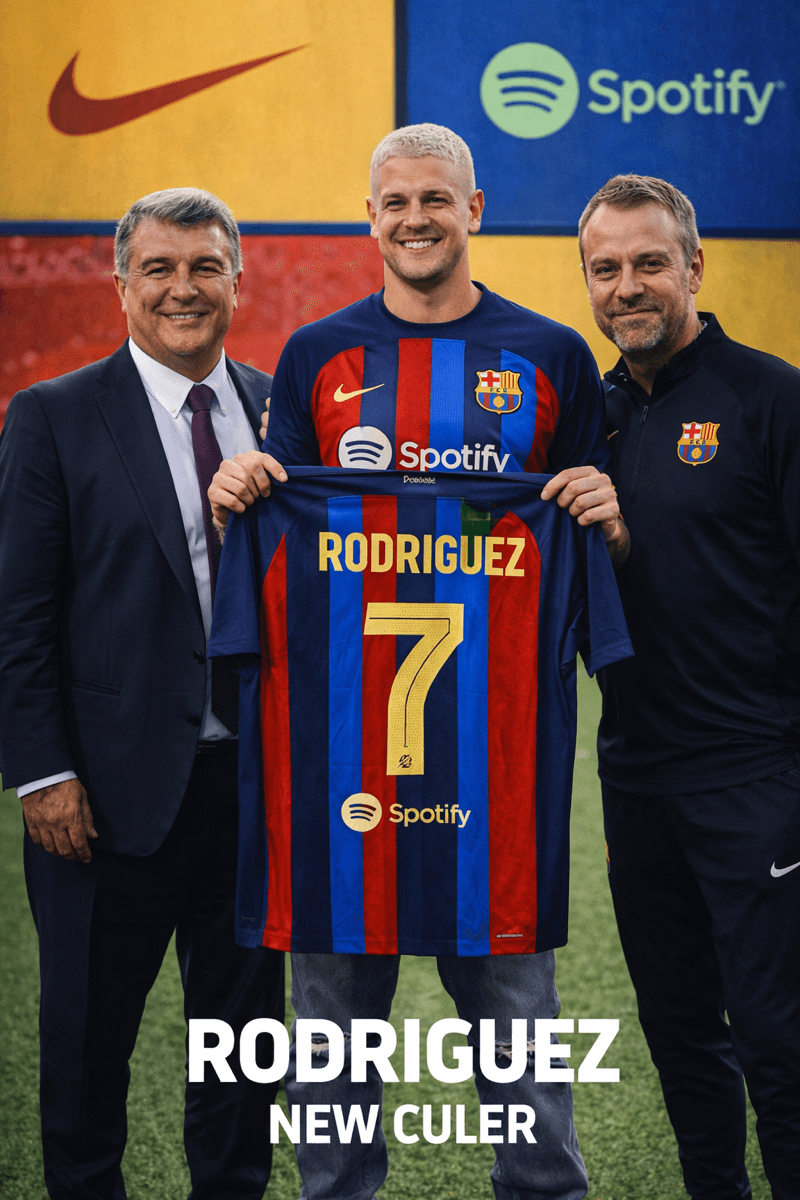 Estoy muy feliz de estar en este gran club que es el Barcelona. Desde pequeño soñé con esto y hoy lo he hecho realidad. ¡Visca Barça y Vi…