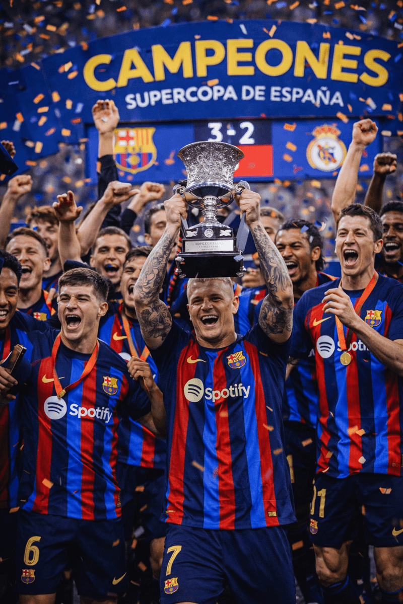 ¡Mi primer título en España! Estoy muy contento con este gran logro de nuestro equipo, y creo que vendrán más títulos, si Dios quiere🙏🏼…
