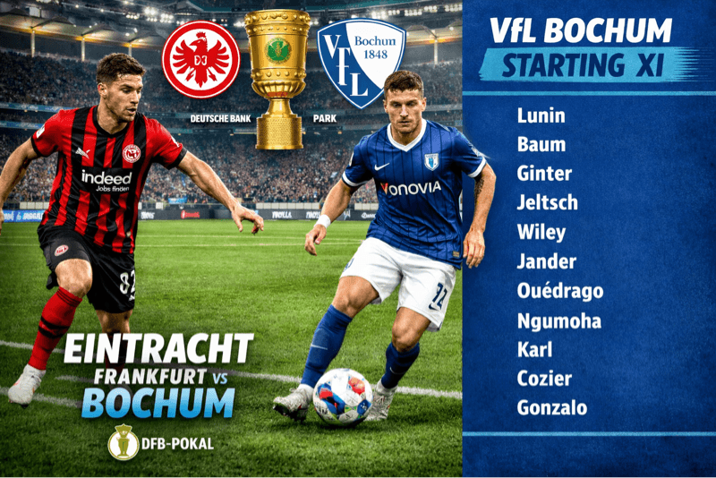 DIA DE JOGO! Fase 3 - DFB Pokal 🔴Frankfurt x Bochum🔵 🏟️Deutsche Bank Park 19:00 | 01/12