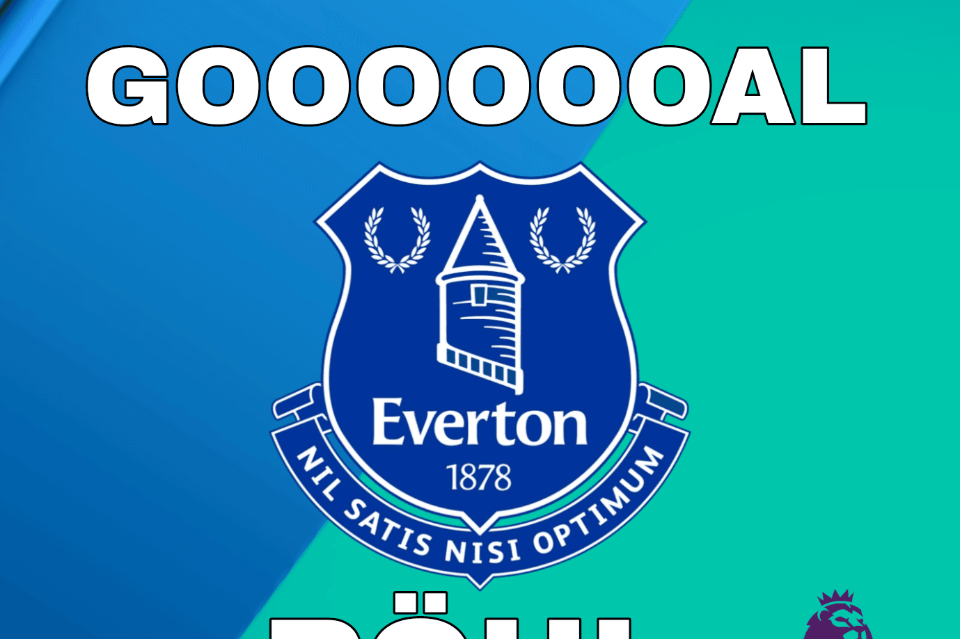 Gol do Everton, Röhl abre o placar pros Toffees aos 24 minutos do primeiro tempo, 1 a 0 Everton