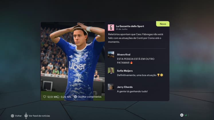 🚨URGENTE🚨 De acordo com o jornal La Gazzetta dello Sport, Cesc Fàbregas não está mais satisfeito com o Conti! Uma saída seria a melhor …