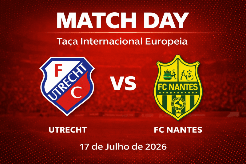 Dia de jogo para a Taça de pré Temporada🔴⚪️ Utrecht vs Nantes