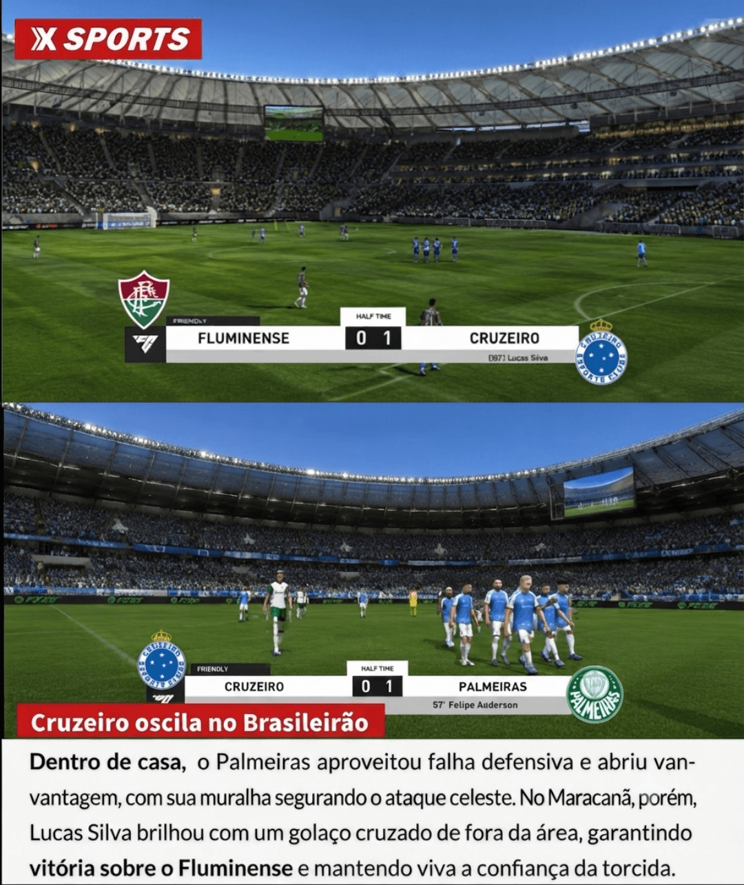 𝑿 𝑺𝒑𝒐𝒓𝒕𝒔📰⚽ 𝑪𝒓𝒖𝒛𝒆𝒊𝒓𝒐 𝒄𝒂𝒊𝒖 𝒏𝒐 𝑴𝒊𝒏𝒆𝒊𝒓ã𝒐, 𝒎𝒂𝒔 𝒓𝒆𝒂𝒈𝒊𝒖 𝒄𝒐𝒎 𝒗𝒊𝒕ó𝒓𝒊𝒂 𝒔𝒐𝒃𝒓𝒆 𝒐 𝑭𝒍𝒖𝒎𝒊𝒏𝒆�…