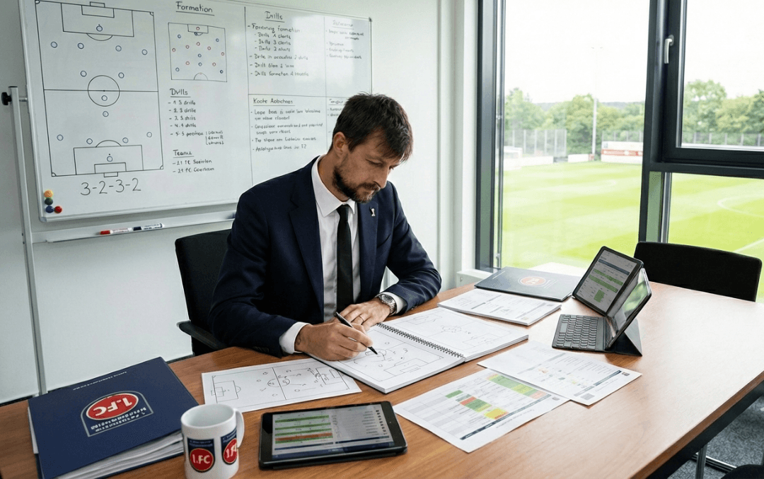 Nosso professor segue fazendo os planejamentos para a próxima temporada. 🔴🔵 #NurDerFCH