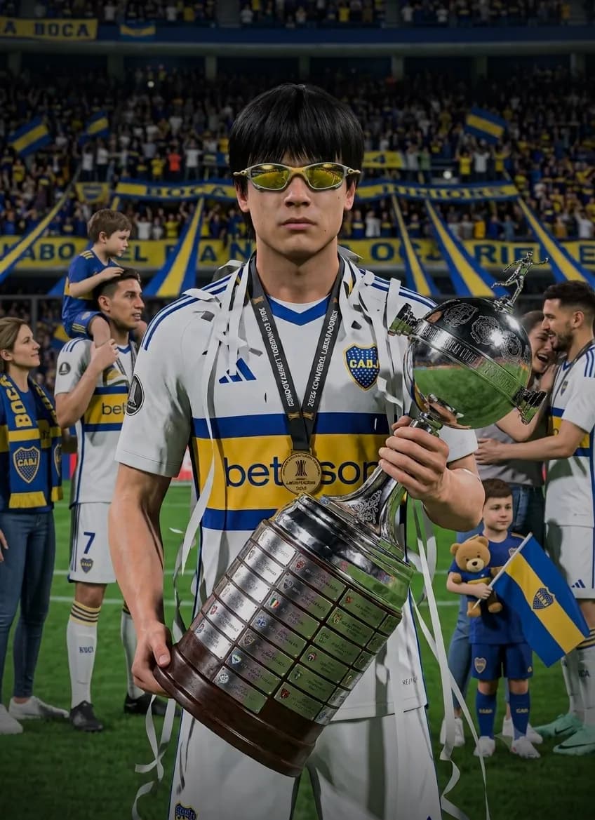 El 7° de Boca 🏆 Qué placer hacer historia en este club. 💙💛