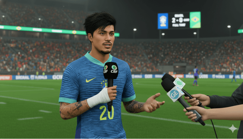 Minha estreia na seleção, feliz demais 💚💛