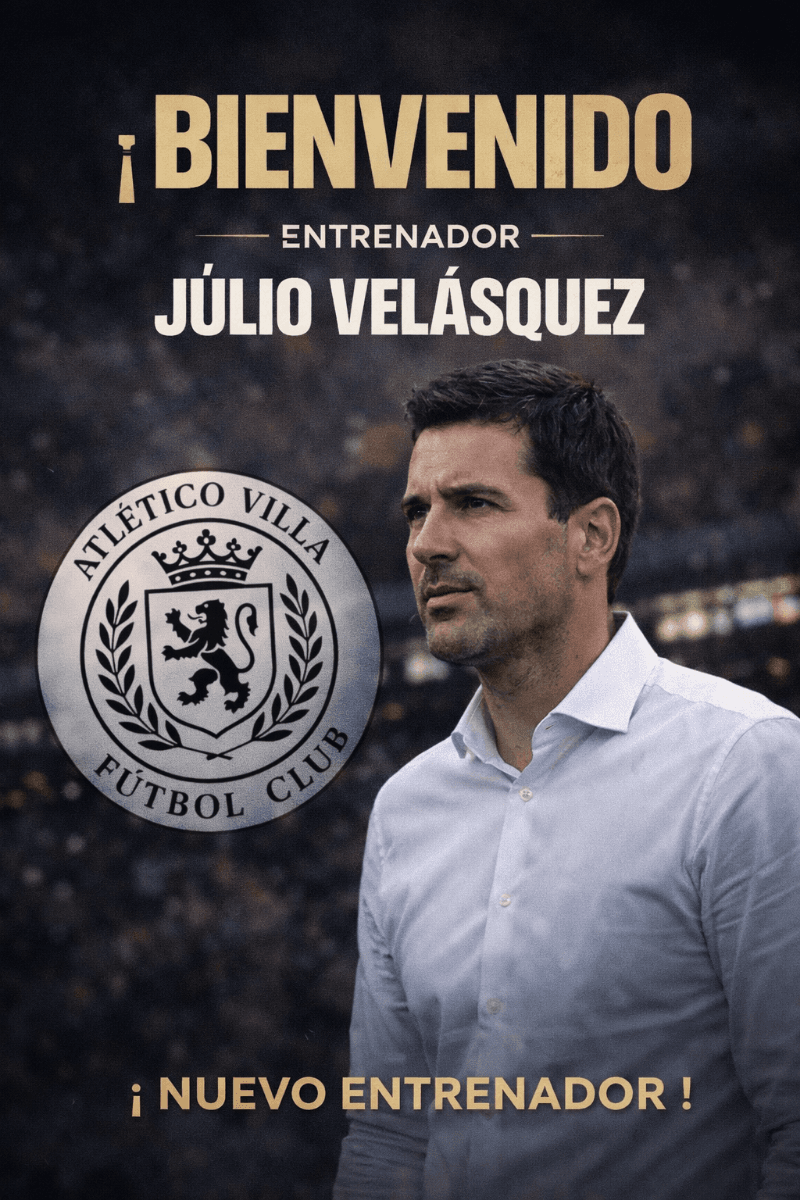 Nuevo Entrenador! Bienvenido Júlio Velásquez!🔥