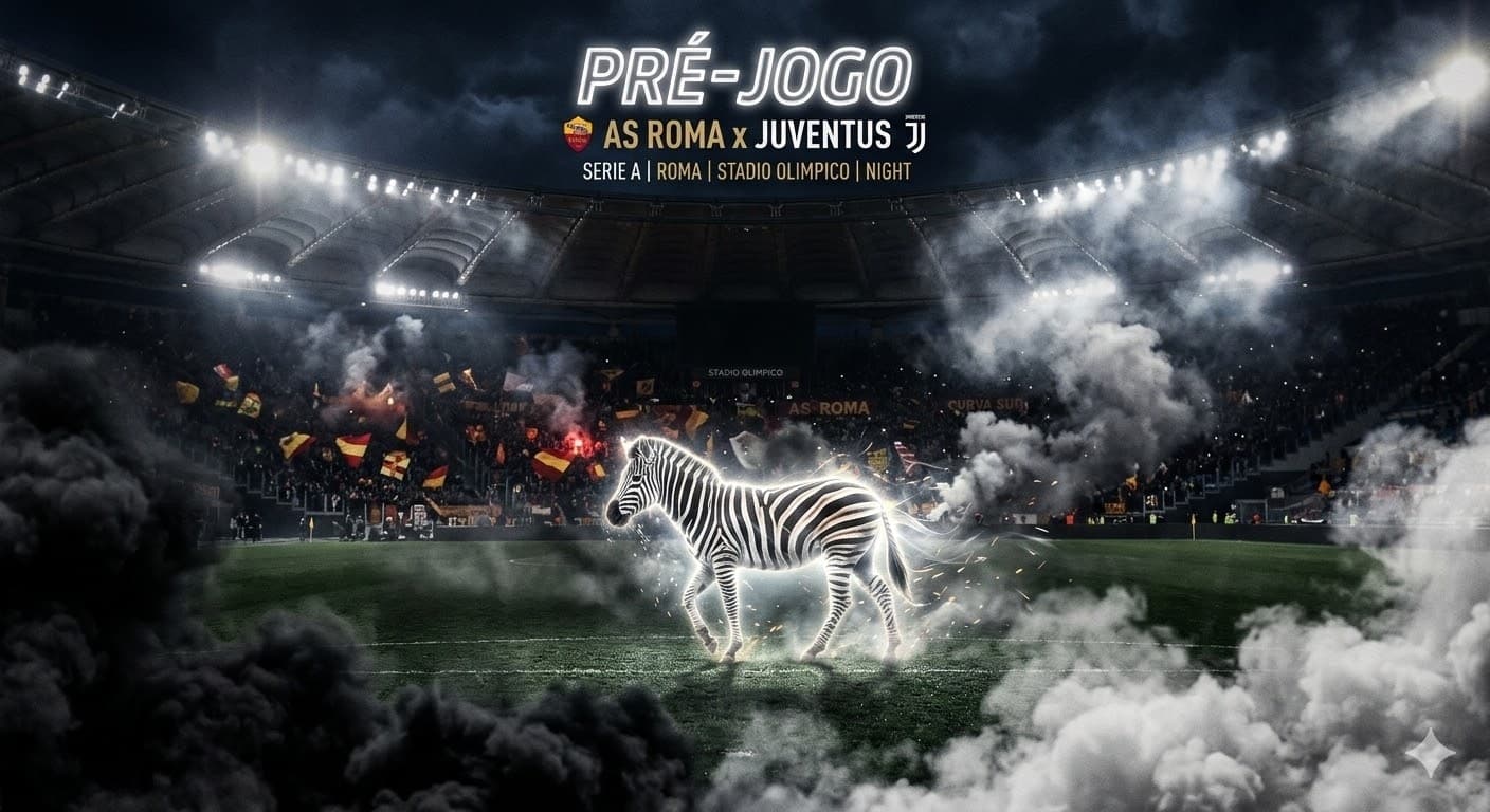 ⚫⚪ PRÓXIMO JOGO — É DECISÃO! 🔥 🏆 Roma x Juventus 🇮🇹 Serie A TIM Jogo grande contra o líder do campeonato! A Velha Senhora vai até a c…
