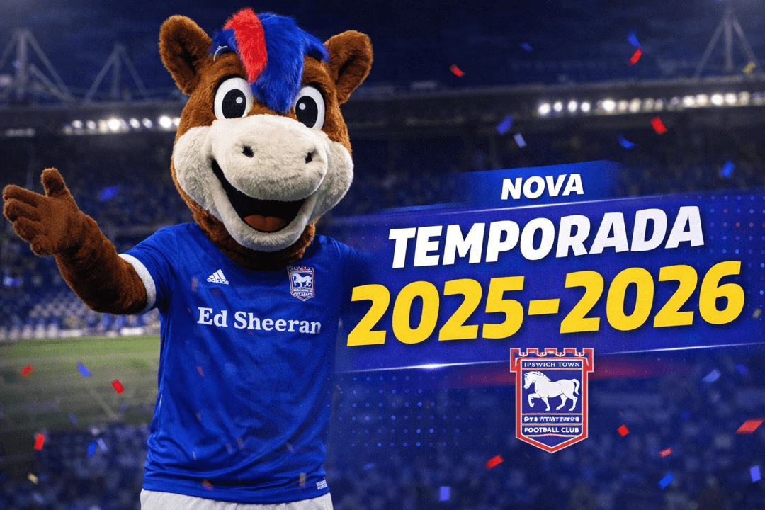 🔵🐴 A NOVA TEMPORADA COMEÇA AGORA! 🐴🔵 O Ipswich Town está pronto para a temporada 2025/2026 — e o nosso mascote já deu o pontapé inici…