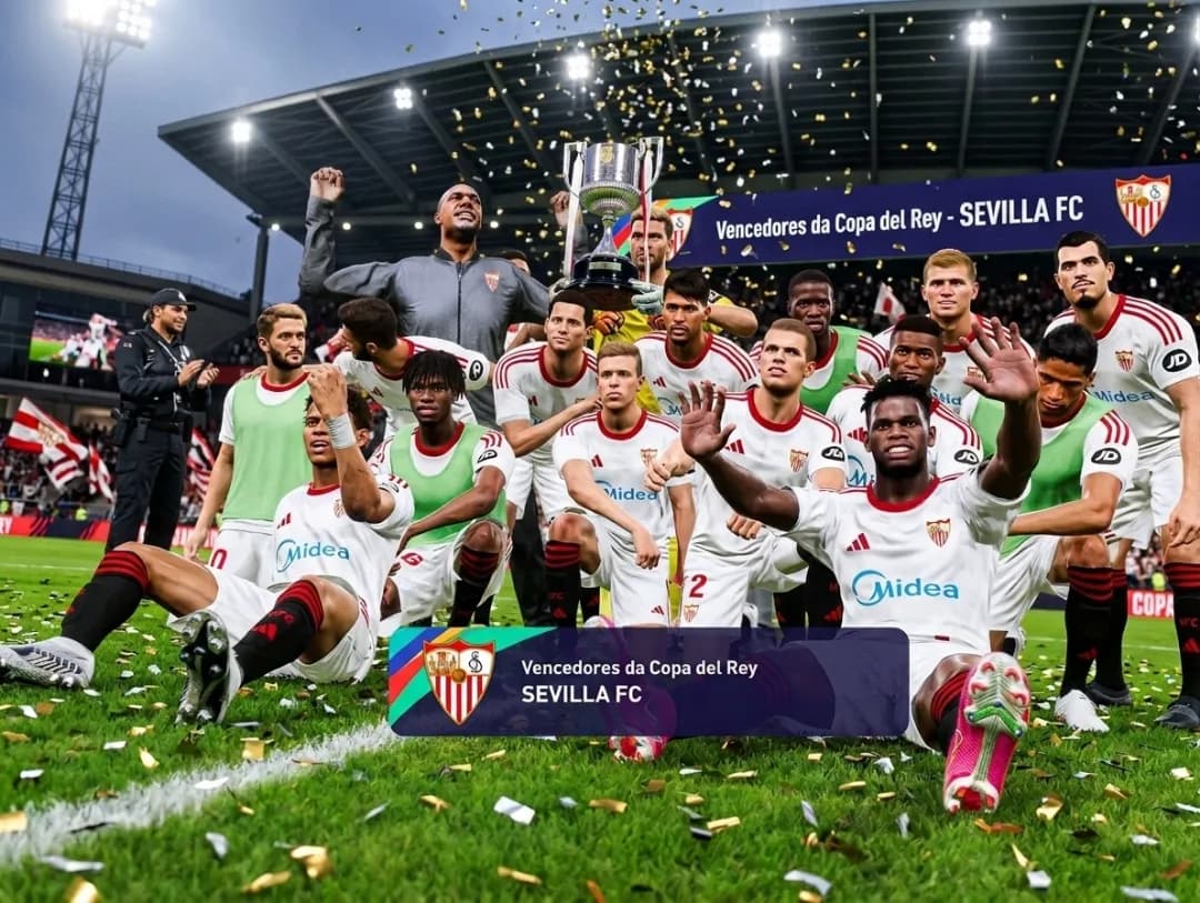 A COPA DO REY TAMBÉM É NOSSA! 🤩🙌🏽🏆🔴⚪ SOMOS BICAMPEÕES DA COPA DO REY! OBRIGADO POR TUDO SEVILLA! VAMOS SEGUIR POR MAIS! FALTA SÓ MAI…