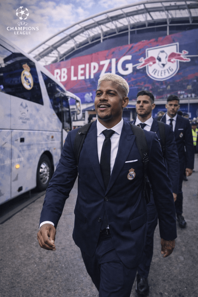 Chegamos prontos. Alemanha, prepare-se. Hora de mostrar estrela e levar o Real Madrid à final 💪⚪🔥 #Champions #VamosReal