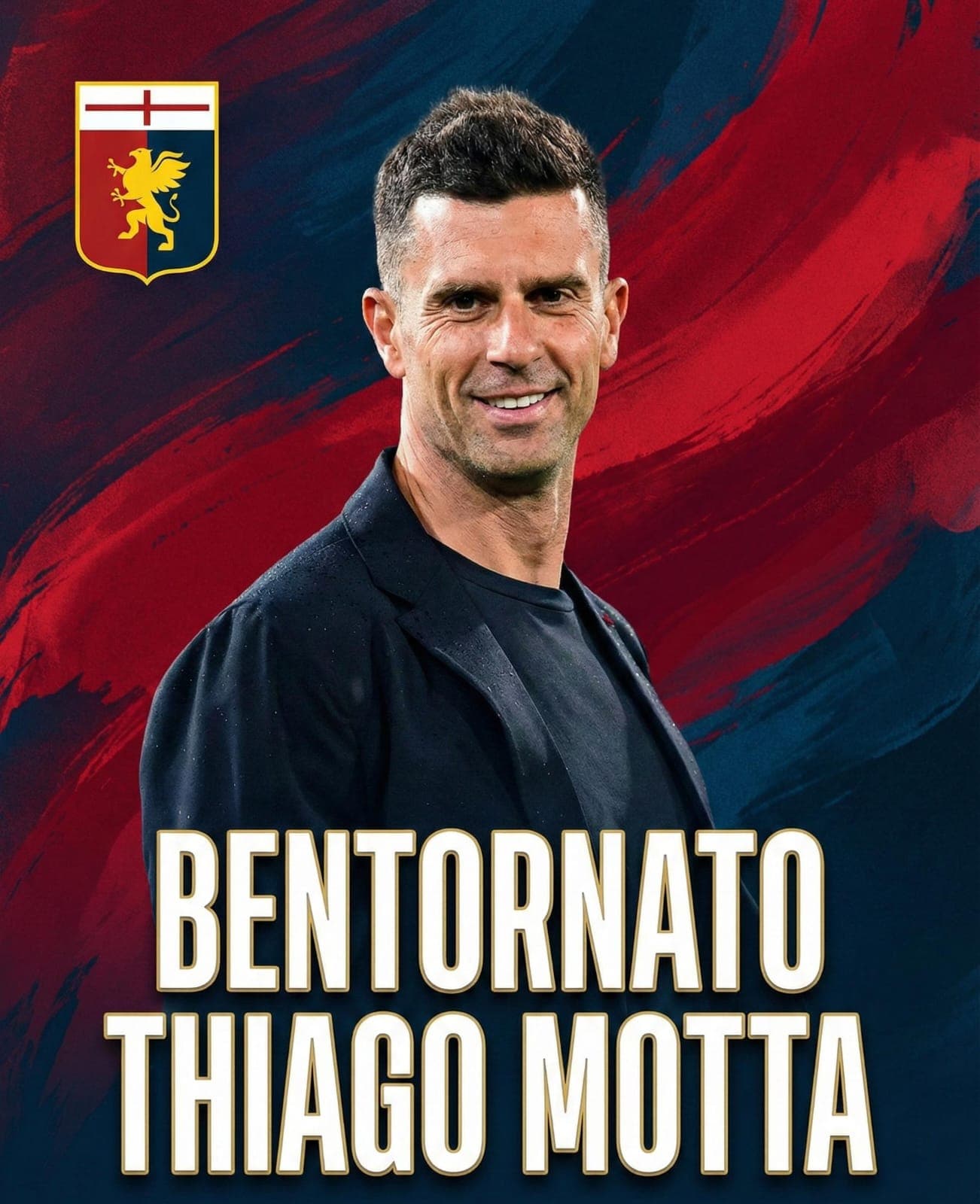 Estou de volta!🇮🇹 No Genoa eu fiz história sendo jogador, e agora eu irei fazer história sendo técnico!