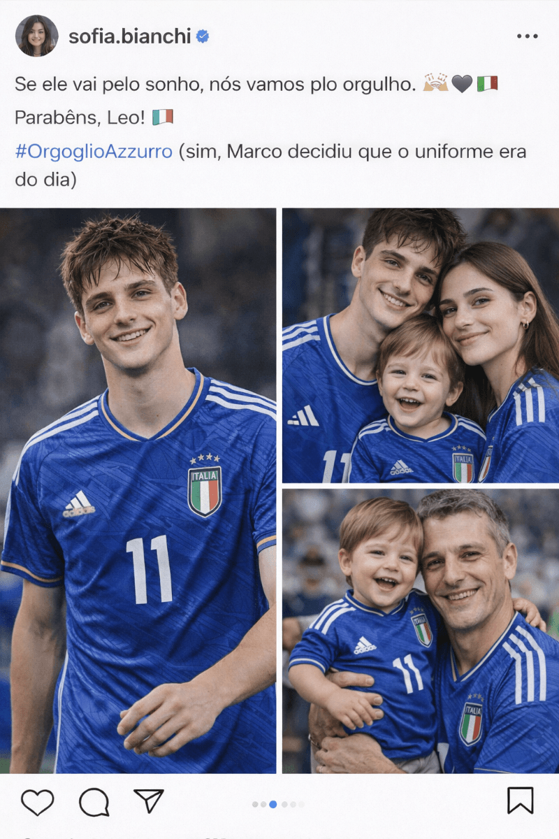 Leo foi convocado pra seleção pela primeira vez, tenho orgulho de você amor ❤️