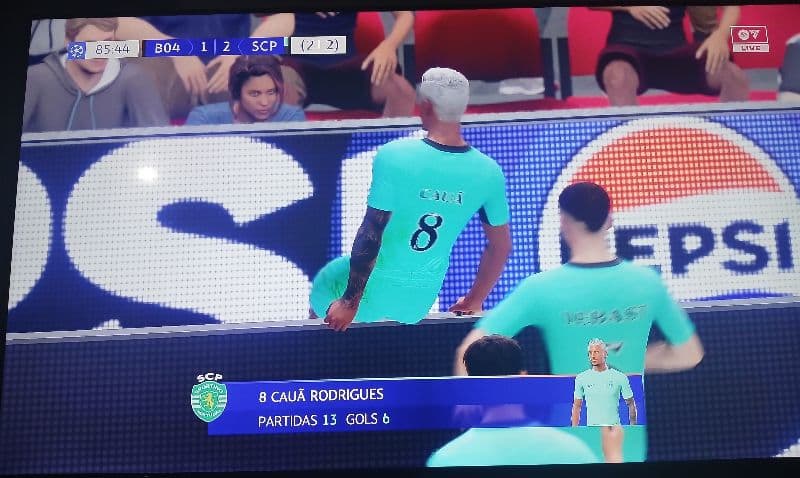 2x1 pra eles no agregado, 1x1 no jogo… até eu empatar aos 85’ e levar pra prorrogação! Somos Sporting e vamos lutar até o fim!🔥⚽️