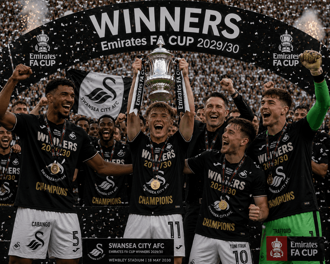 O Wembley foi pintado de preto e branco, pela primeira vez na história o Swansea city se consagrou campeão da FA CUP, após uma goleada hi…