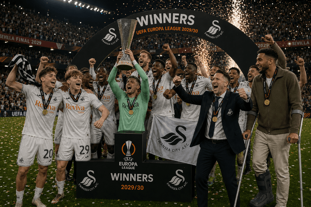 O Swansea city faz história novamente e se consagra campeão da europaleague pela primeira vez em sua história, os cisne venceram por 3x1 …