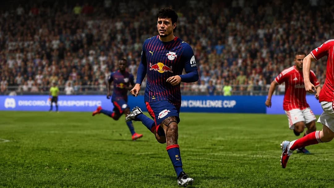 {@}[Henrique Vilanova](6a6920c277e04bbe5bd878e4) estreiou com gol com a camisa do Leipzig contra o Nottingham forest na pre temporada, o …