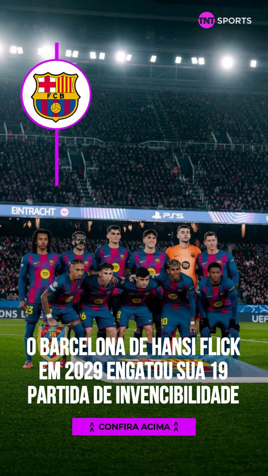 Já são: 19 Partidas 🏟️ 18 Vitorias ✅ 1 Empate 🟰 Será que a Champions esse ano vai retornar pra Catalunha?