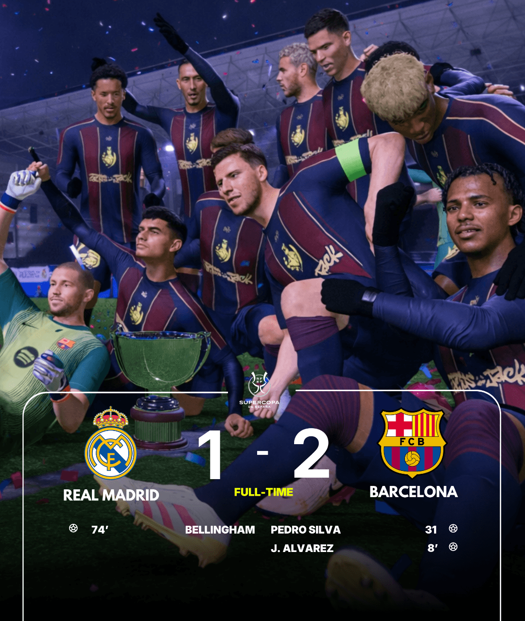 Barcelona won the Spanish Super Cup for the 24th time!!!