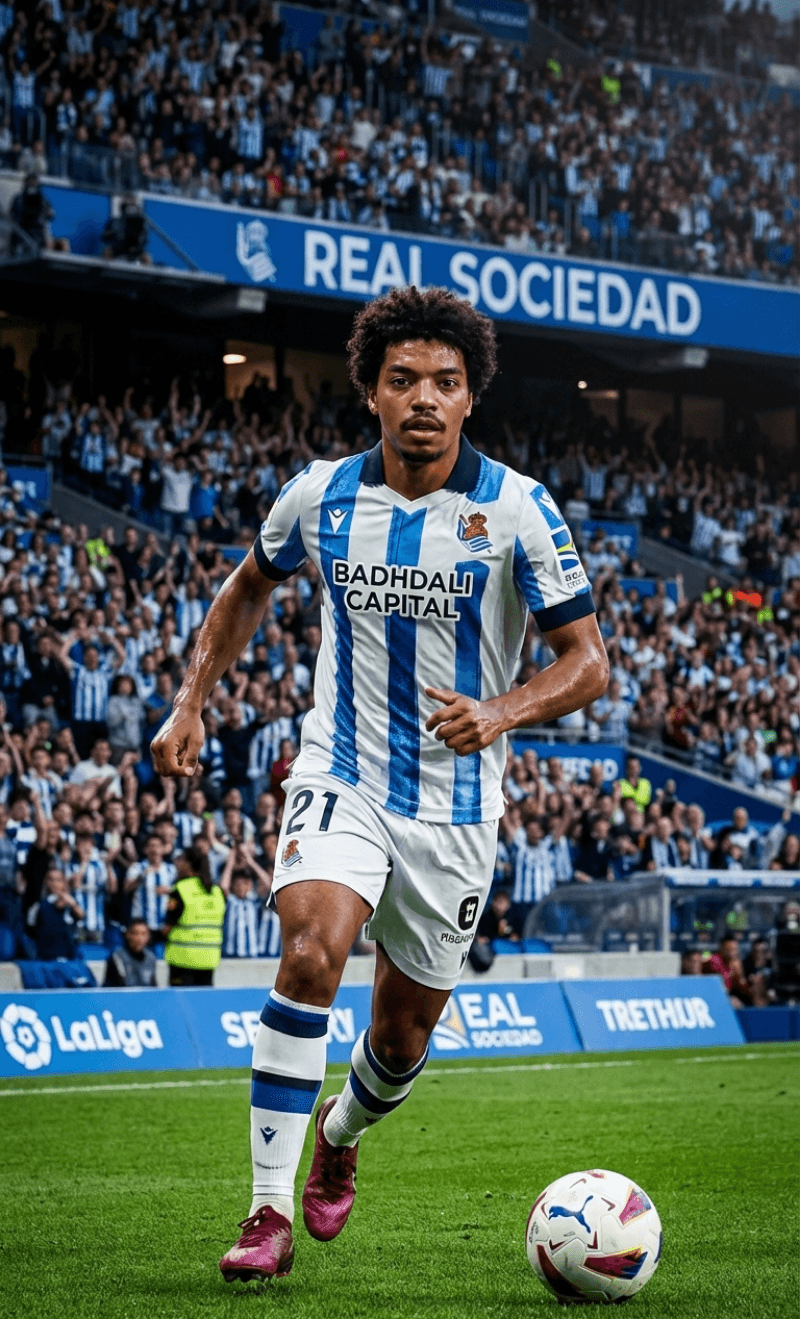 Muito Feliz em assinar com o Real Sociedad, vamos juntos ❤️ Muy feliz de fichar por lá Real Sociedad, ¡vamos juntos!
