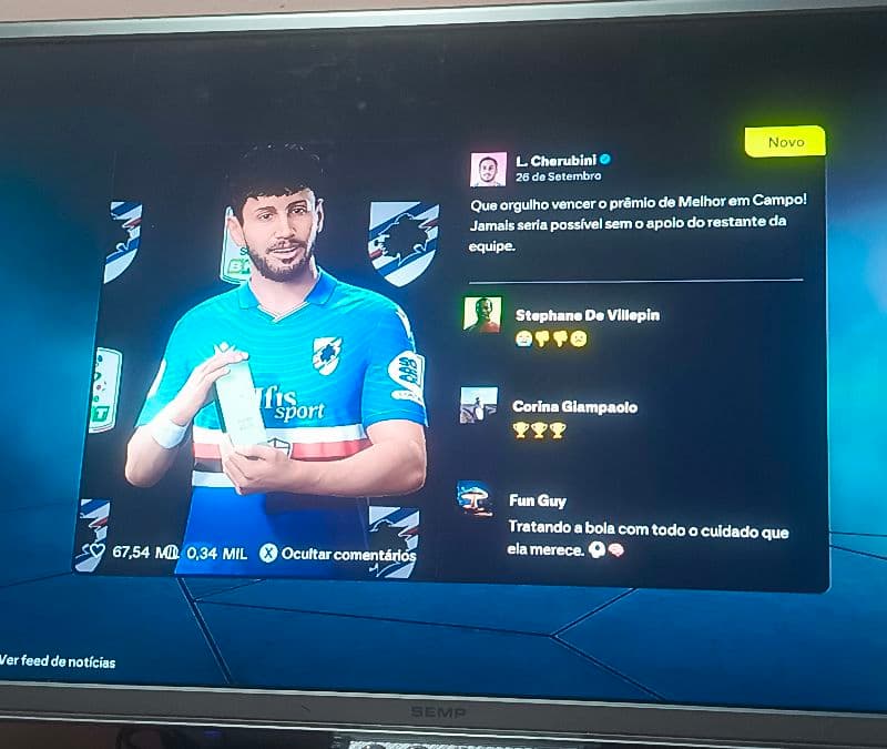 Melhor do mês pela Sampdoria