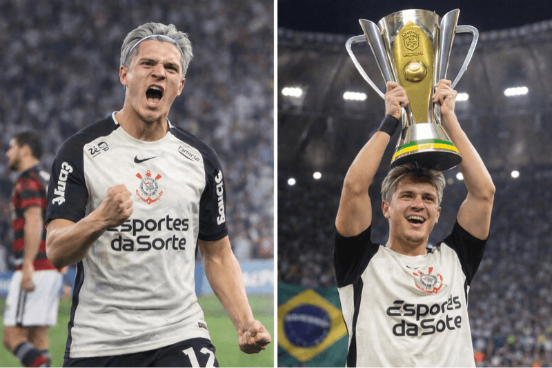 🖤🤍 Que noite inesquecível. Entrei para ajudar, acreditei até o fim e Deus abençoou. Primeiro gol como profissional, em uma final, contr…