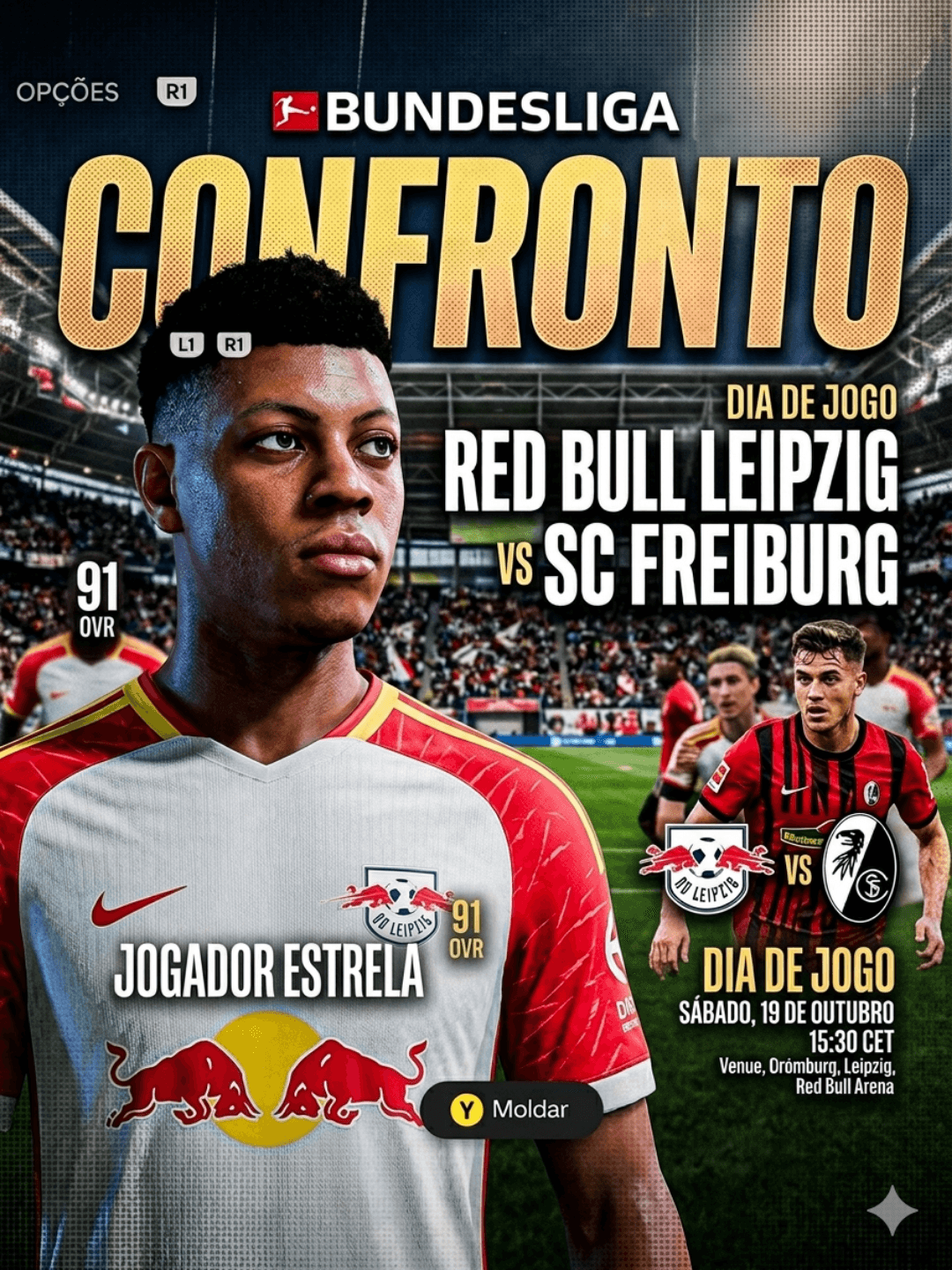 VOLTAMOS A POSTAR!!RED BULL LEIPZING X SC FREIBURG PELA BUNDESLIGA APOS A VITORIA NUM CLASSICO!