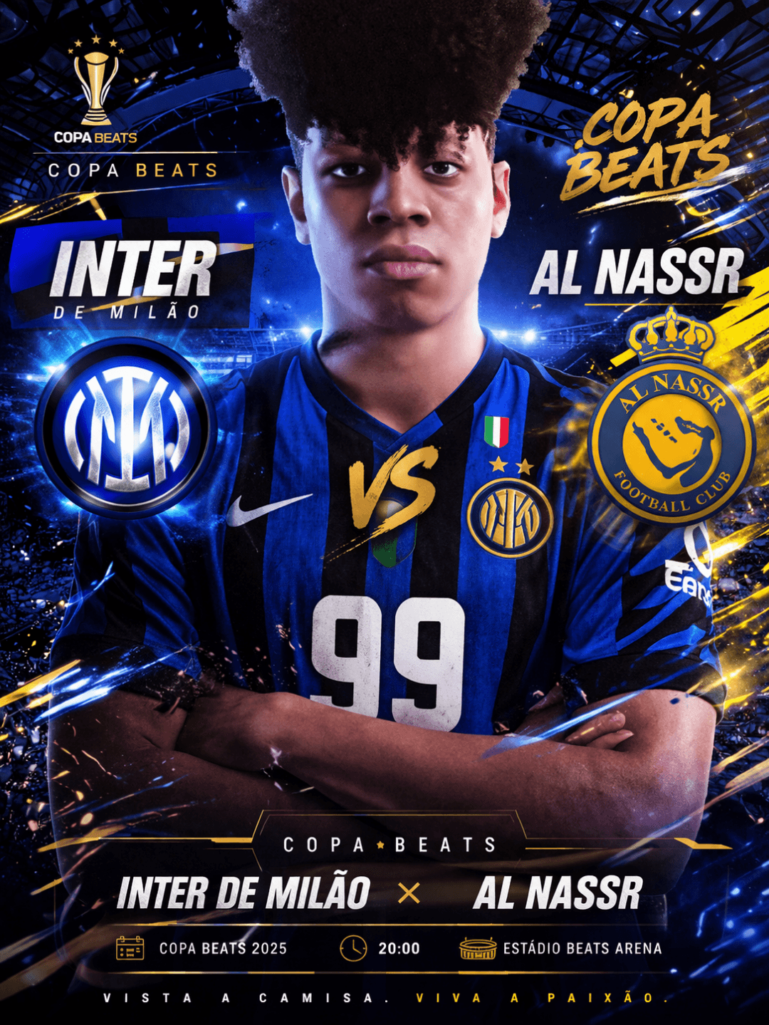 INGER DE MILÃO X AL NASSR PELA COPA BEATS!APOS A VITÓRIA DA INTER NO ÚLTIMO JOGO,ELES VEM CONTRA O TIME SAUDITA CONFIANTES!