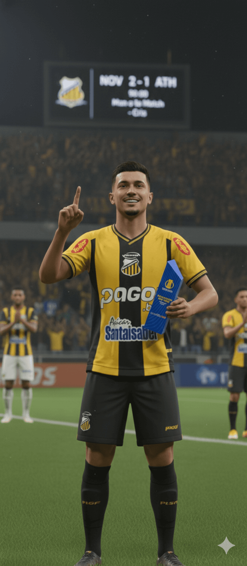 Hoje foi noite de decisão e liderança. Dois gols, prêmio de melhor em campo e a equipe no topo da tabela. Orgulho demais de vestir essa c…