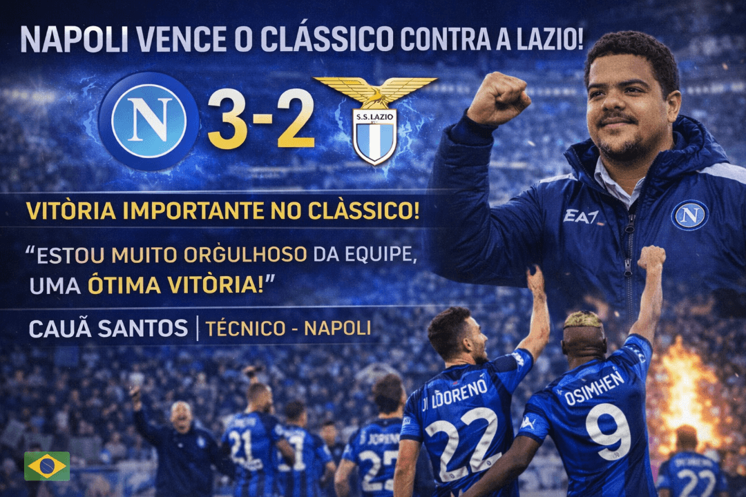 🔥 QUE NOITE NO SAN PAOLO! 🔥 Vitória gigante no clássico! 💙 Mostramos personalidade, força e raça até o último minuto. Ganhar da Lazio …