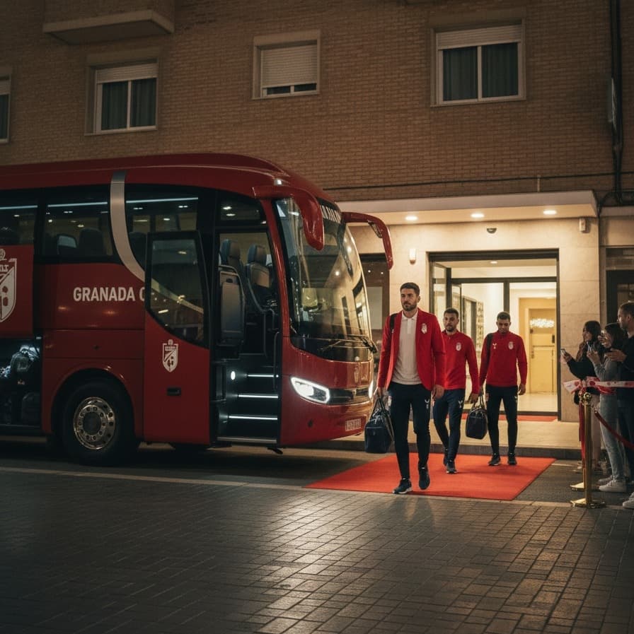 O Granada CF já desembarcou em solo italiano! A equipe chegou ao seu hotel e está pronta para o torneio de pré-temporada. Vamos, Granada!