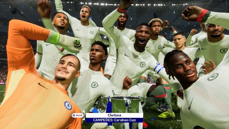 E o Chelsea conquista a Carabao Cup, com 2 gols na final, Liverpool empatou em 2x2, e vencemos por 5x4 nos pênaltis, em uma final muito t…