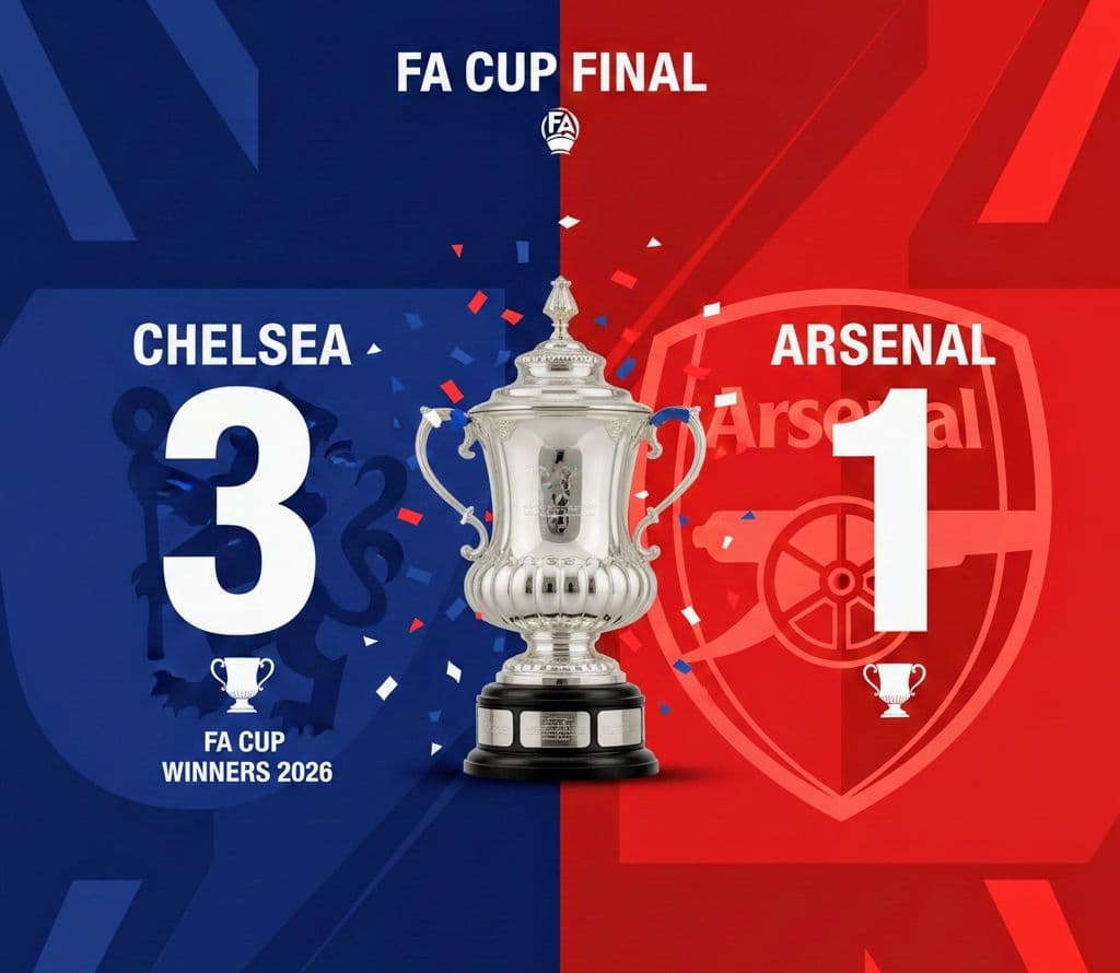 E o Chelsea conquista a FA CUP derrotando, com autoridade, o rival Arsenal na final! +1🏆 🔵>>>🔴