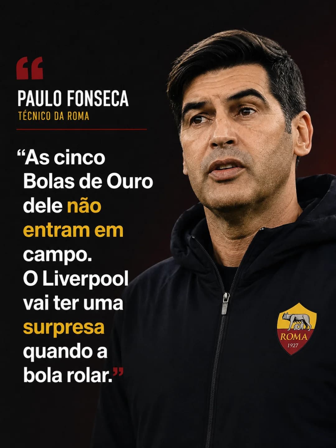 🔥 Clima de decisão na última rodada da fase de grupos! Com a classificação em jogo para os dois lados, Paulo Fonseca aumentou a temperat…