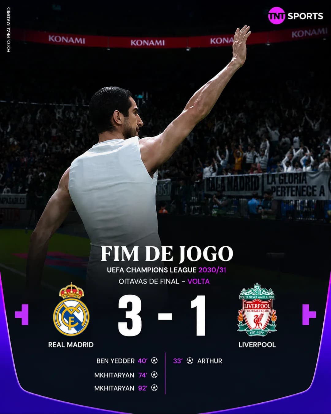 NÃO DEU PRO LIVERPOOL! ❌ Arthur marca novamente contra seu ex clube mas os merengues viram e no final matam o jogo.
