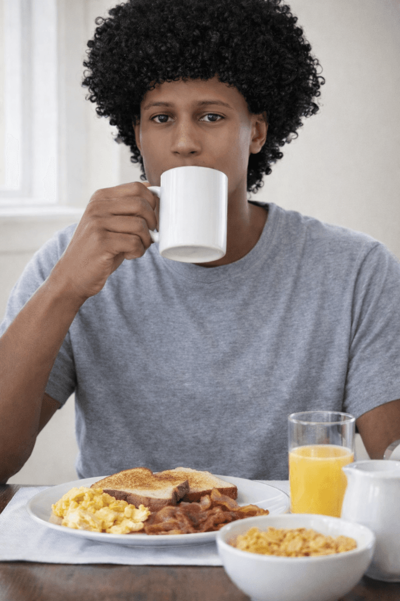 Café da manhã reforçado pra começar o dia bem ❤️‍🩹