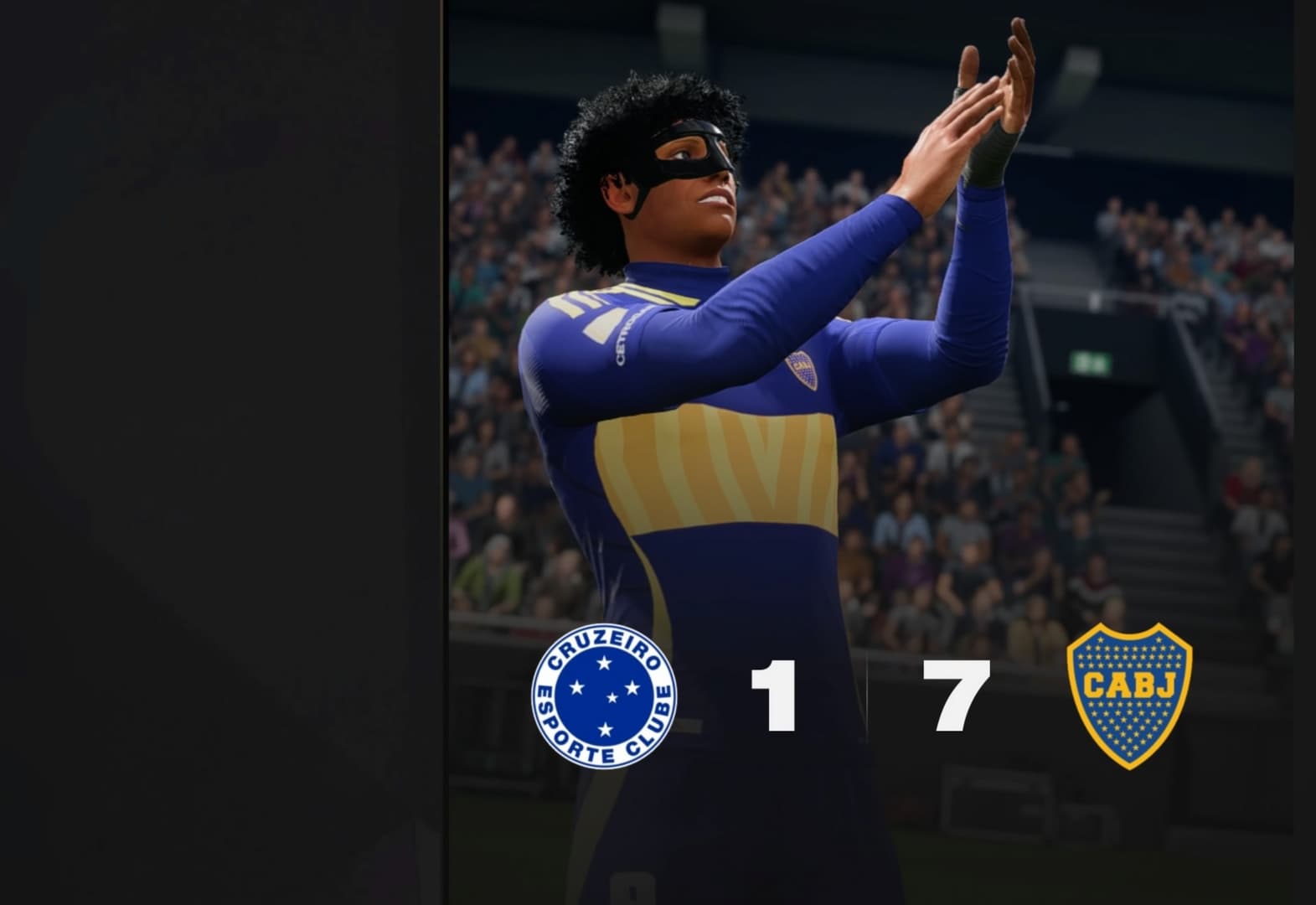 Que goleada, jogo de ida 1-3 Jogo de volta 0-4