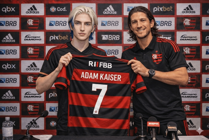 Empréstimo para o Flamengo. Espero que a torcida goste do que farei por este time. 🖋️