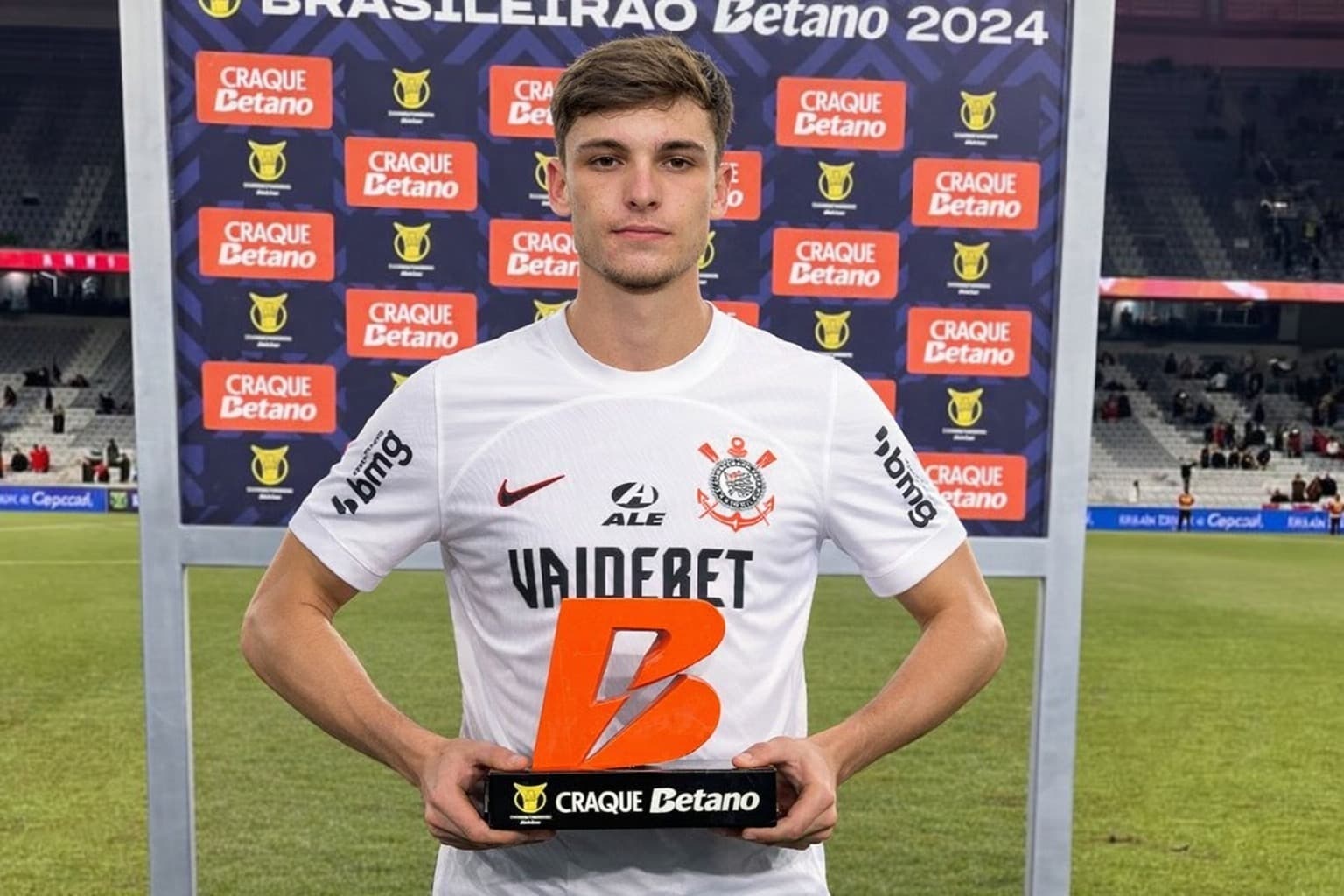 Com dois gols e uma assistência, Bidon sagra o melhor da partida em goleada contra o Botafogo fora de casa. #vaicortinthians #brenobidon …