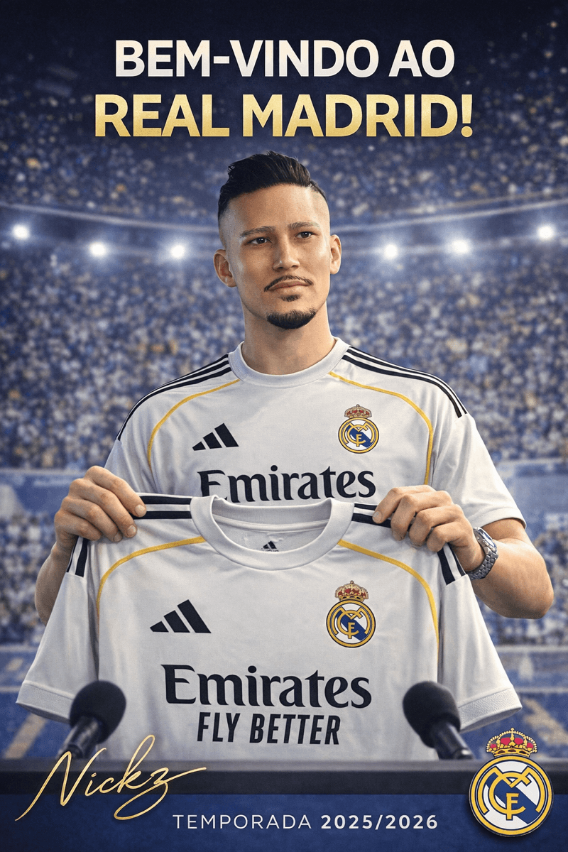 Venho com EXTREMA felicidade anunciar que vou defender o MAIOR clube do mundo nesta temporada! sem Deus eu não seria nada. . . . . HALA M…