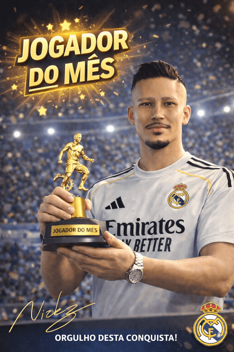 Primeira vez sendo atleta do mês na LALIGA EA SPORTS. . . . . eu cheguei pra brilhar! 💫🤍