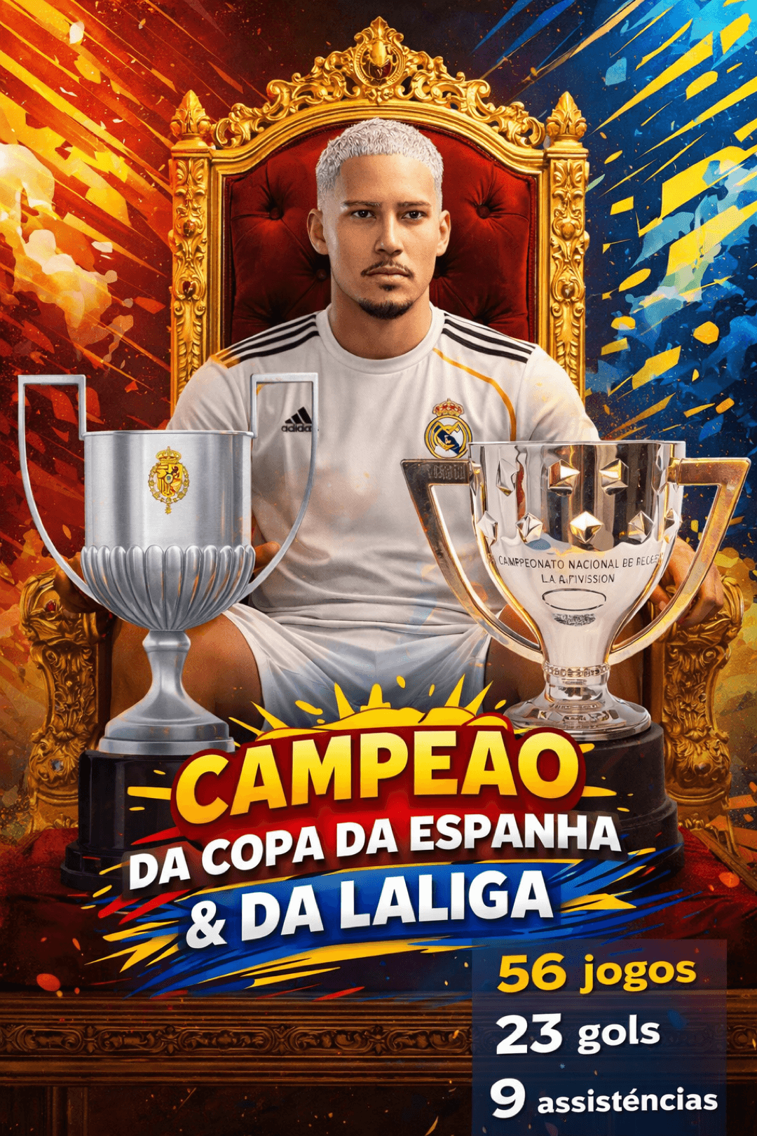 Temporada memorável! Vamos em busca da tríplice coroa na proxima temporada. HALA MADRID!🤍