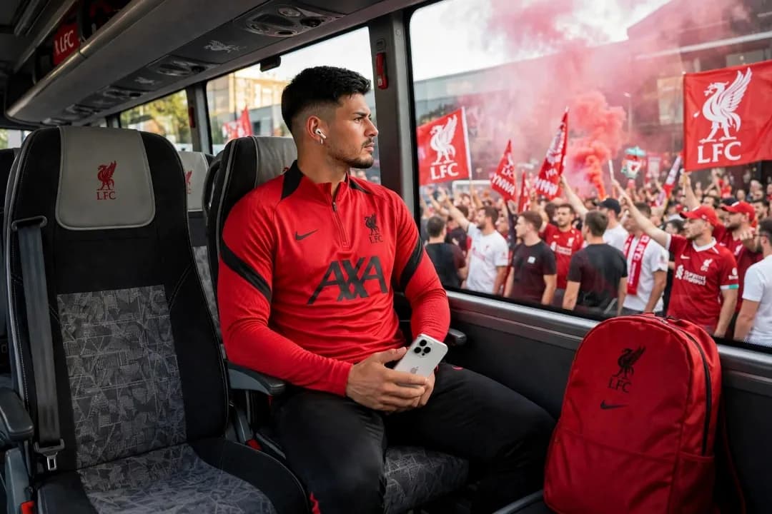 Cegando ao estádio do Liverpool. Liverpool x Quarpelather city