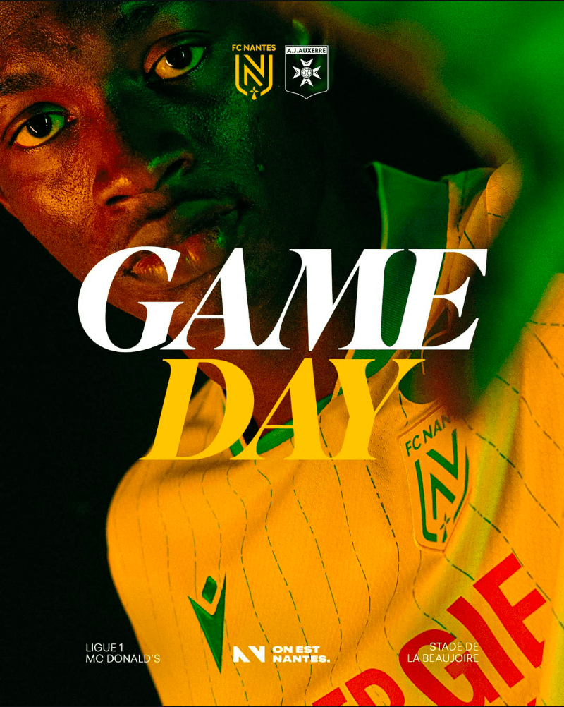 DIA DE NANTESSS!!!! Hoje o Nantes entra em campo para buscar os primeiros pontos na Ligue 1 "La renaissance du canari de la beaujoire"