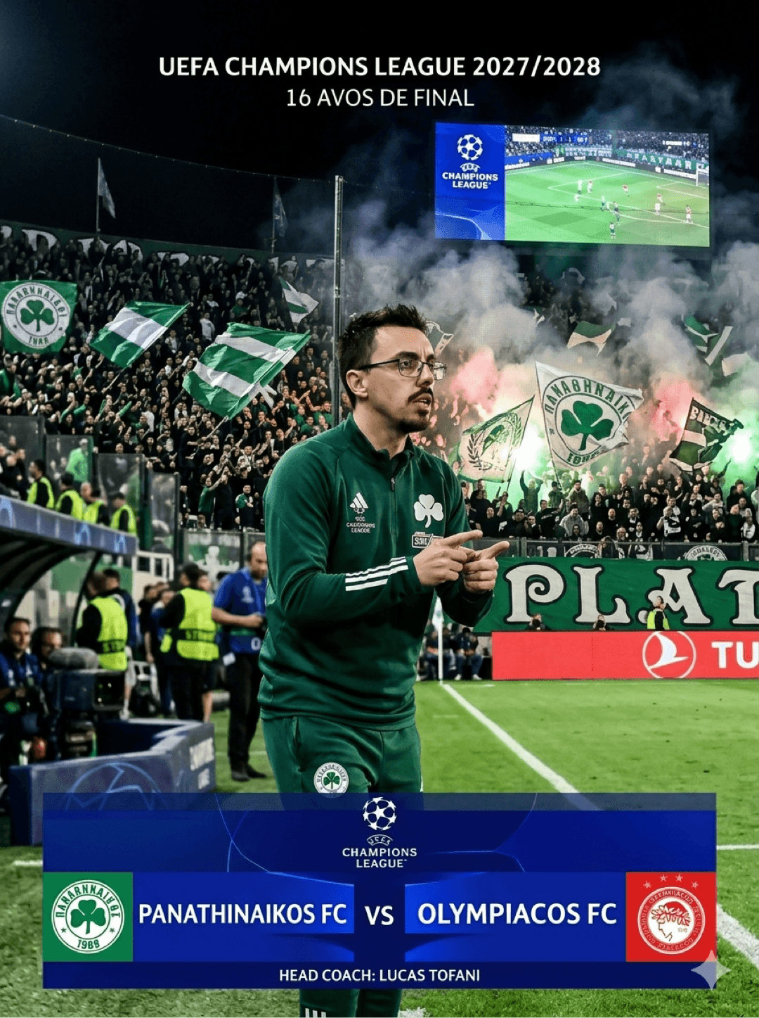 Playoffs! Clássico! Do jeito que gostamos! Vamos guerreiros, rumo as oitavas 💚🇬🇷