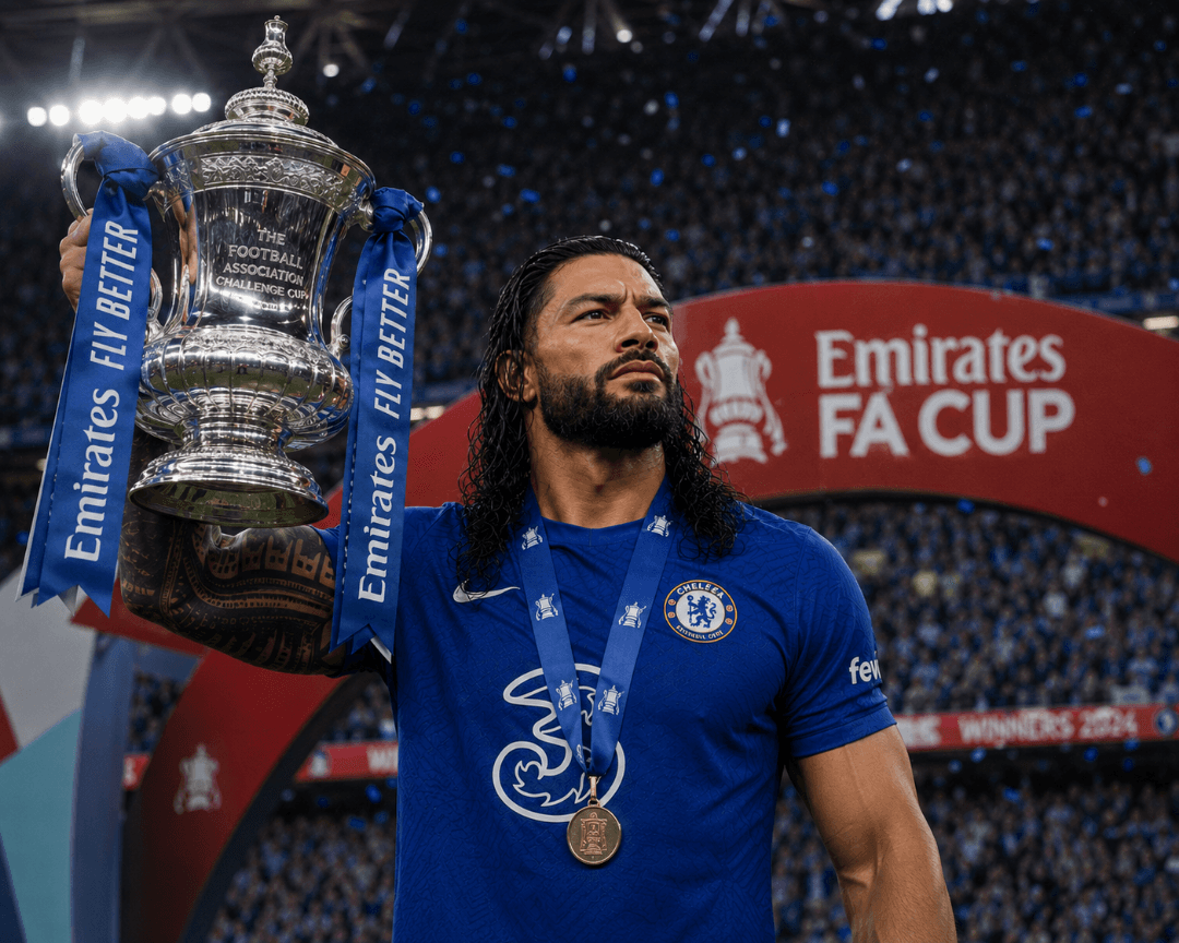 Muito feliz de estar levantando meu primeiro título pelo Chelsea. O primeiro de muitos OTC☝🏽