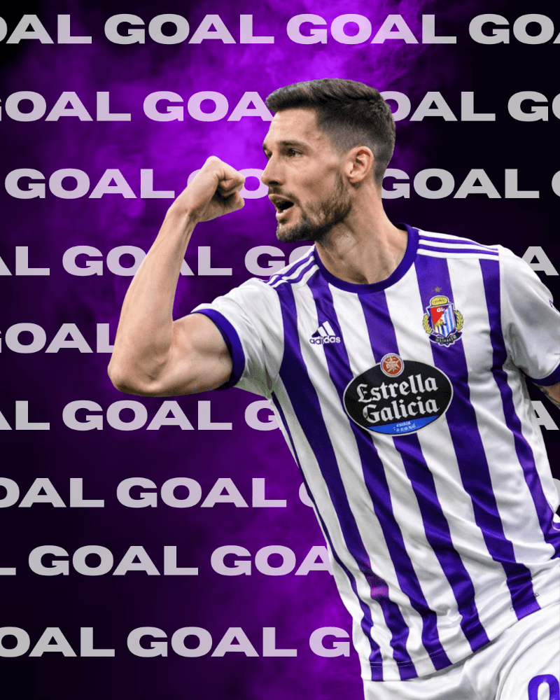GOLOOOOO ⚽️ O nosso N°9 marca e traz conforto ao jogo! Real Valladolid 3 - 0 Alcorcon