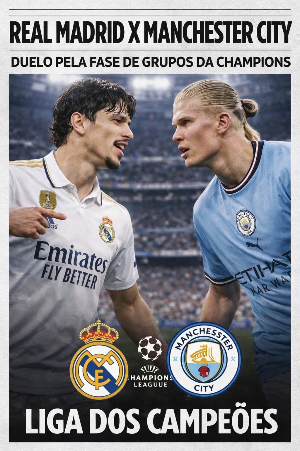 ESTREIA NA CHAMPIONS 🤍⚽ Adrián Torres fará seu primeiro jogo na Champions League com a camisa do Real Madrid e começa como titular. Conf…
